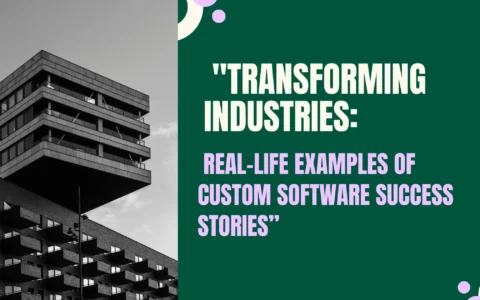 Transforming Industries: Real-Life Examples of Custom Software Success Stories